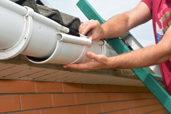 Large Gutter Repair in Marion