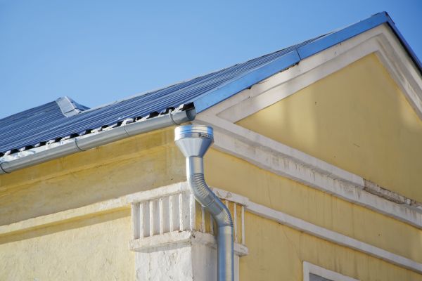 Steel Downspout Installation in Marion