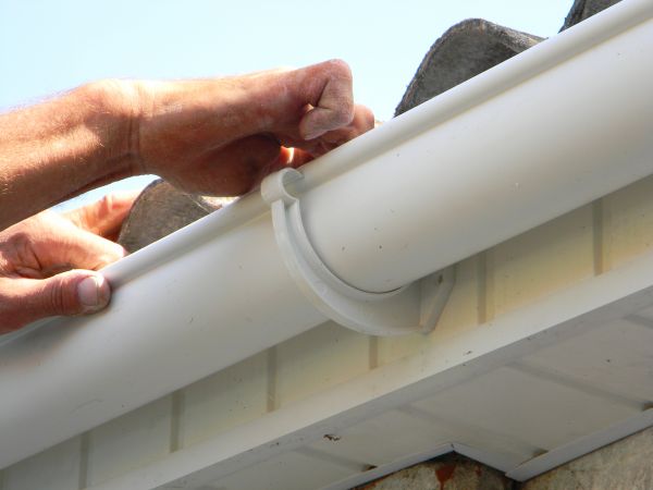 Plastic Gutter Repair in Marion