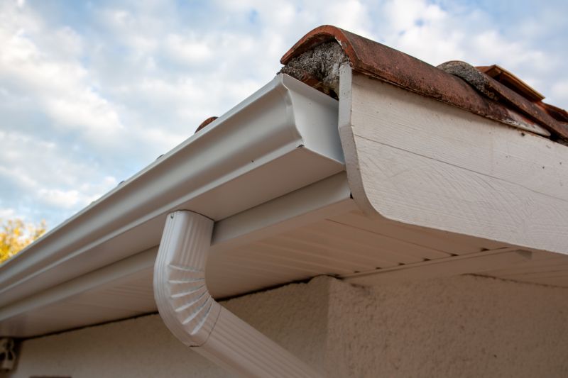 Gutter System on Roof Edge